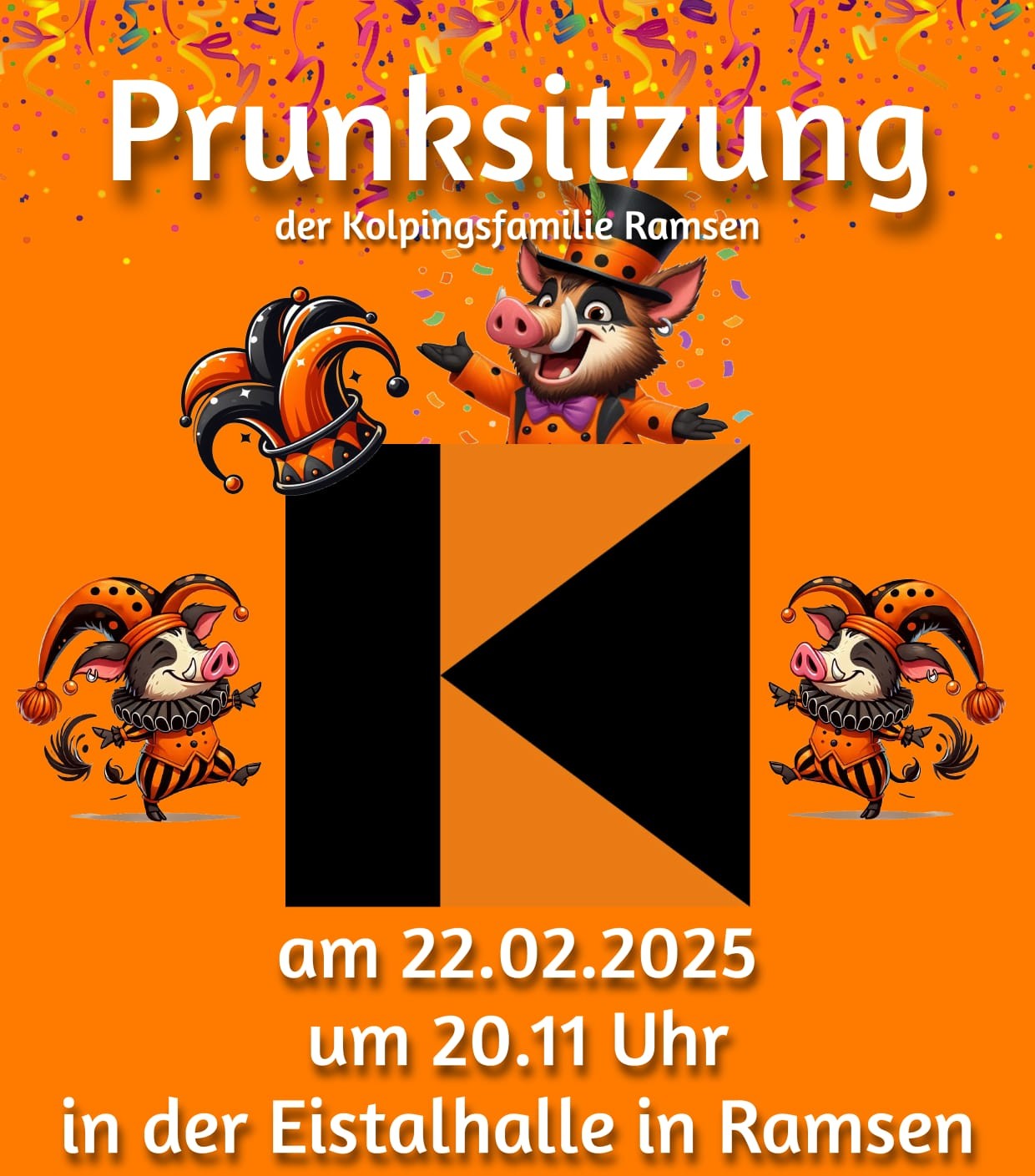 Prunksitzungsplakat 2025